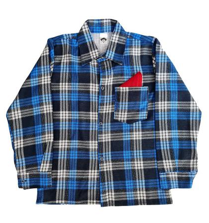 Camisa Infantil Típica Xadrez - Azul