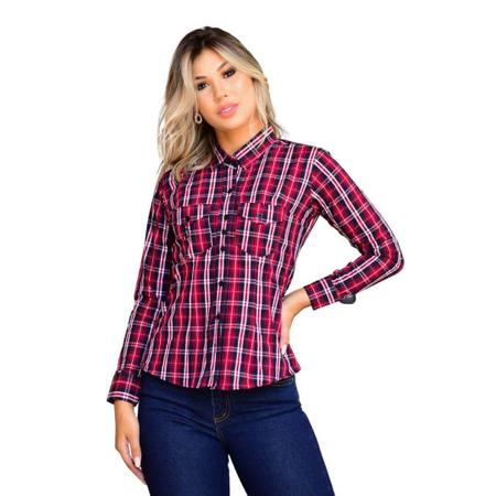 Camisa hotsell xadrez rosa