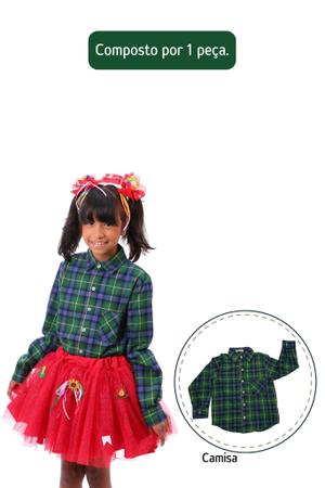 Camisa Xadrez Infantil Maçã do Amor - FESTA JUNINA - Quimera Kids