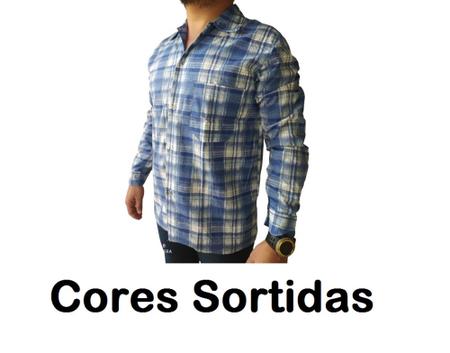 Camisa Xadrez Masculina Bonita Justa Elegante Trabalho