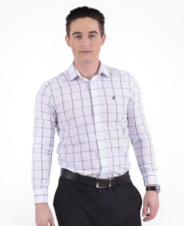 Imagem de Camisa Xadrez Masculina Slim Social