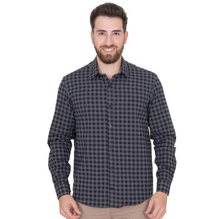 Camisa Xadrez Casual Elegante Masculina Manga Longa