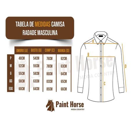 Camisa Bordada Tradicional Masculina Terra de Peão - Loja do Thomas