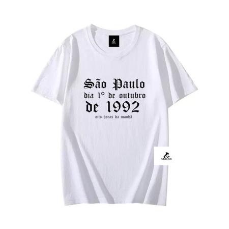 Imagem de Camiseta 100% Algodão Diário de Um Detento Racionais Mc's Rapper Blusa Unissex