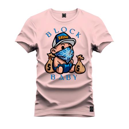 Imagem de Camiseta 100% Algodão Premium Estampada Block Baby