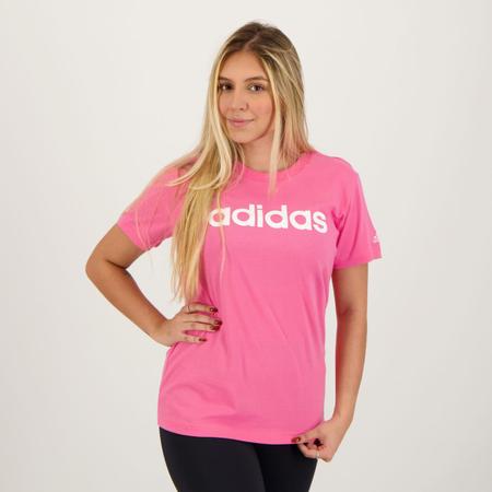 Camiseta adidas hotsell feminina rosa bebe