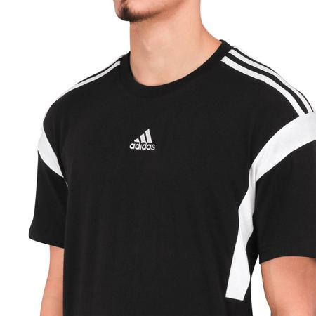 Camiseta Adidas Tee Preta e Branca Camisa e Camiseta Esportiva