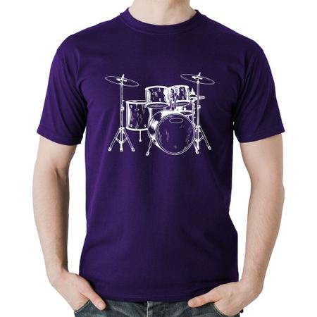 Imagem de Camiseta Algodão Bateria Música - Foca na Moda