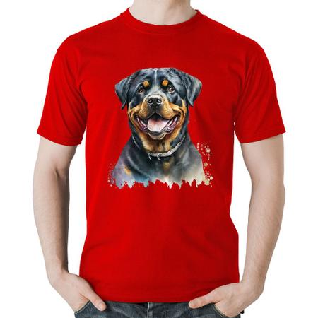 Imagem de Camiseta Algodão Cachorro Rottweiler - Foca na Moda
