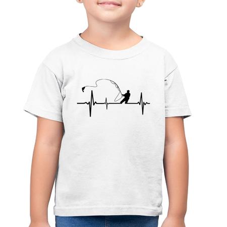 Imagem de Camiseta Algodão Infantil Pescador Batimentos Cardíacos - Foca na Moda