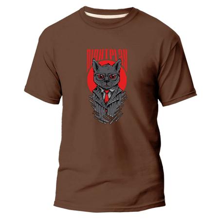 Imagem de Camiseta Algodão Premium Estampa Digital Gato Bravo Mestre