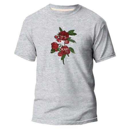 Imagem de Camiseta Algodão Premium Estampa Digital Ramos de Flores DTF