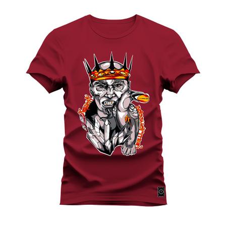 Imagem de Camiseta Algodão T-Shirt Premium Estampada Rei Don