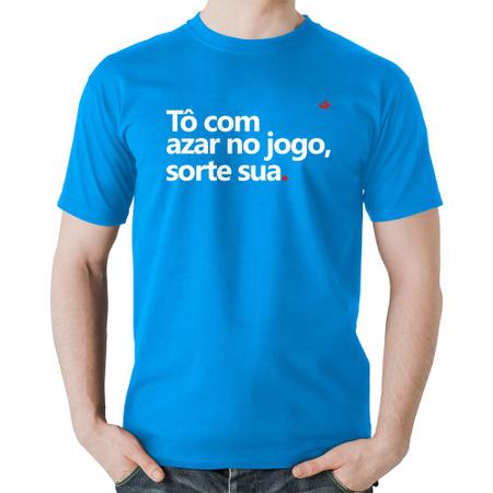 Imagem de Camiseta Algodão Tô com azar no jogo, sorte sua - Foca na Moda