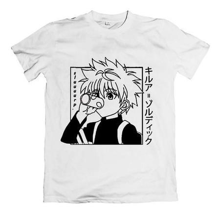 Camiseta Hunter Leorio H22 Gon Anime Killua Camisa Blusa