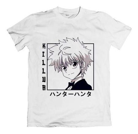 Camiseta Killua Zoldyck Anime Hunter X Hunter 417 em Promoção na