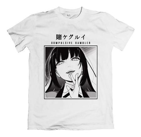 Camiseta Feminina Anime Kakegurui Yumeko Kirari Saotome Unissex