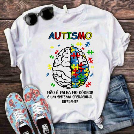 Imagem de Camiseta Autismo Blusa T-Shirt Autista Inclusão Unissex
