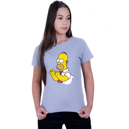 Imagem de Camiseta Baby Look Feminina The Simpsons Homer