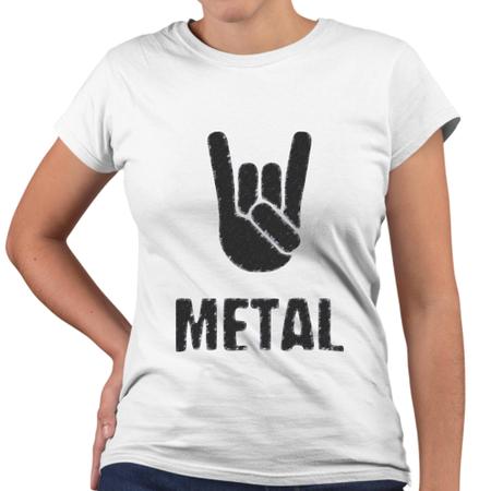 Imagem de Camiseta Baby Look Metal Rock Música