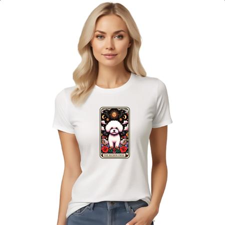 Imagem de Camiseta Baby Look Taro cachorro Bichon Frise