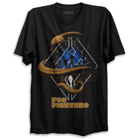 Camiseta Banda Foo Fighters The Sky Tour Brasil 2023 Bomber Rock