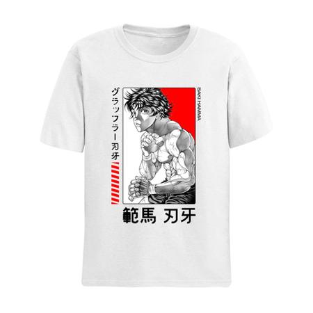 Camiseta Básica Camisa Baki Hanma The Grappler O Campeao Anime Unissex -  Abstract - Camiseta Feminina - Magazine Luiza