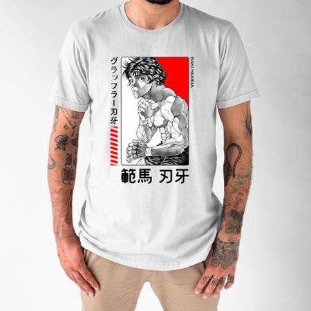 Camiseta Básica Camisa Baki Hanma The Grappler O Campeao Anime Unissex -  Abstract - Camiseta Feminina - Magazine Luiza