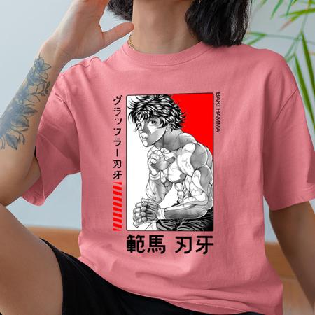 Camiseta Básica Camisa Baki Hanma The Grappler O Campeao Anime Unissex -  Abstract - Camiseta Feminina - Magazine Luiza