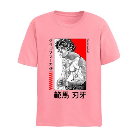 Camiseta Básica Camisa Baki Hanma The Grappler O Campeao Anime Unissex -  Abstract - Camiseta Feminina - Magazine Luiza