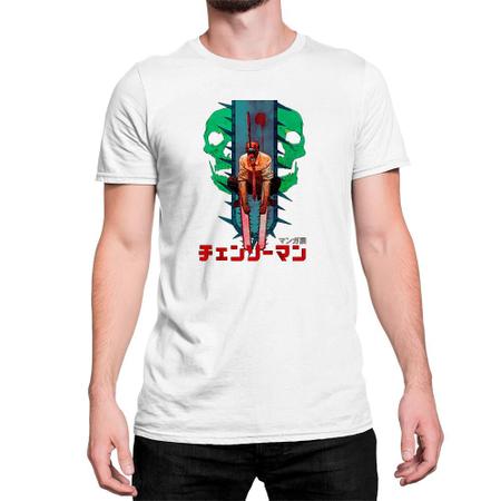 Camiseta Manga Comprida Chainsaw Man Motosserra Anime 3 - Estilo