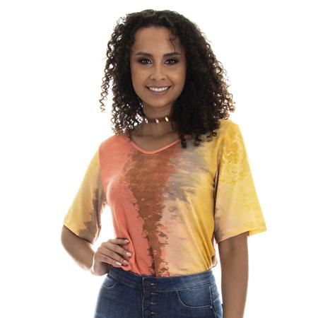 Camiseta Basica Feminina Gola V Tie Dye Academia Roxa - OCNA BRASIL -  Camiseta Feminina - Magazine Luiza