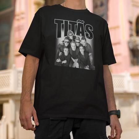 Imagem de Camiseta Básica Tumblr Vintage Titãs Encontro Fã Show Brasil