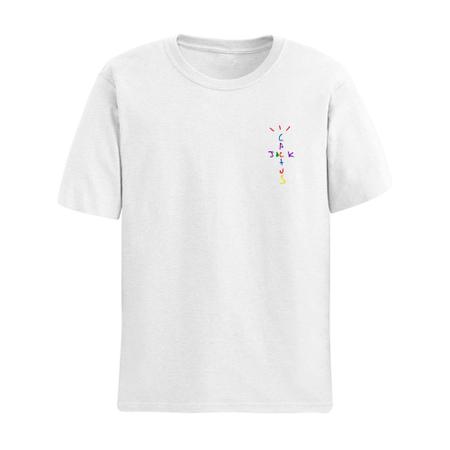 Camiseta Basica Unissex Travis Scott Cactus Jack Cosplay Colorido