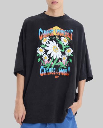 Imagem de Camiseta Baw Oversized Change Yourself - Preta