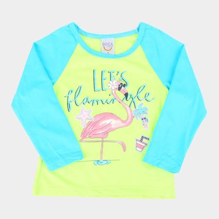 Feminino Novo Flamingo Imprimir Camisas Blusa De Mangas Compridas