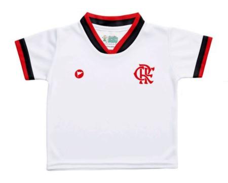 Camiseta Bebê Flamengo Branca - Torcida Baby Imagem de Camiseta Bebê Flamengo Branca - Torcida Baby