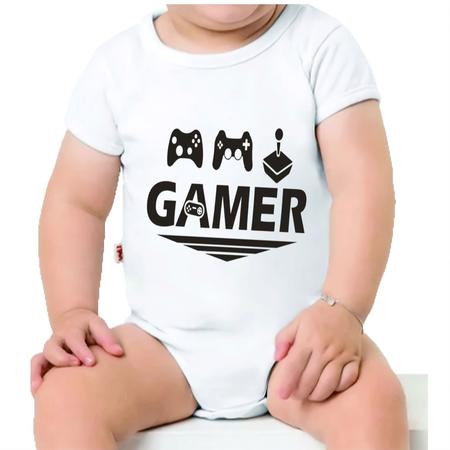 Imagem de Camiseta Bebê Manga Curta Estampado Gamer