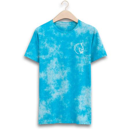 Camiseta Blusa Estampada Full Tie Dye Azul W2 Store Outros