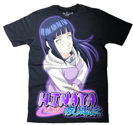 Camiseta Blusa Hinata Naruto Camisa Feminina Masculina