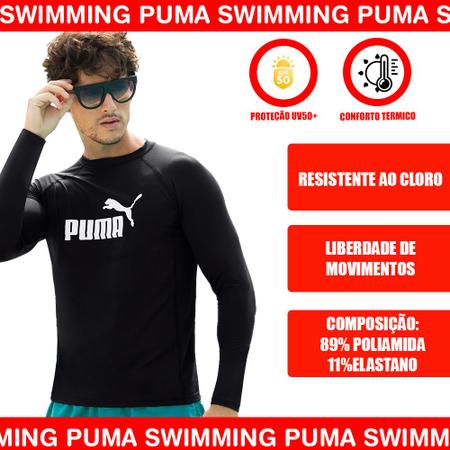 Imagem de Camiseta Blusa Proteção UV Masculina Longa Térmica Para Praia Piscina