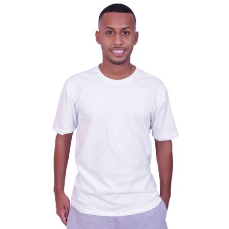 Imagem de Camiseta Branca Algodão Masculina T-Shirt