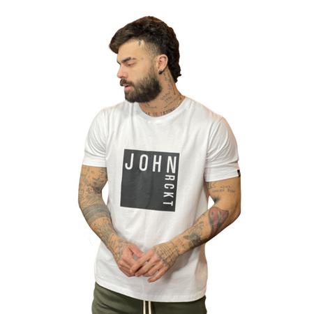 Camiseta John John Masculina Regular City Branca - Branco