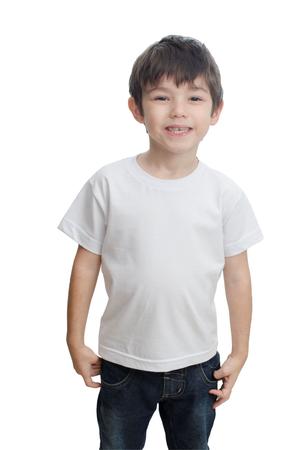 camiseta branca lisa infantil algodão - t-gushi - Camiseta