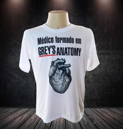 Imagem de Camiseta Branca Médico Médica Cardiologista Coração Pulsante