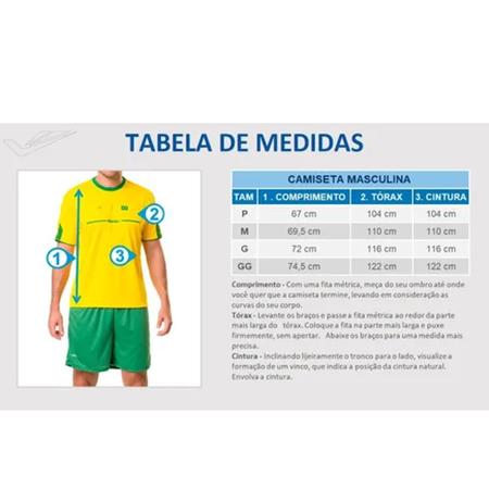 CAMISETA BRASIL JOGO FUTEBOL TORCEDOR ELITE MASCULINA - Amarelo