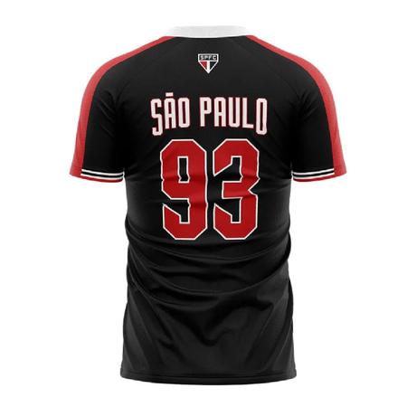 Imagem de Camiseta Braziline São Paulo FC Lecture Masculino - Preto e Vermelho