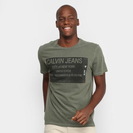 Camiseta Calvin Klein Jeans Logo Issue Estonada