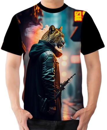 Imagem de Camiseta Camisa Ads Onça Pintada Militar Onça Perigosa 2