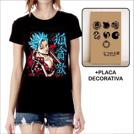 Camiseta Os Sete Pecados Capitais Camisa anime geek